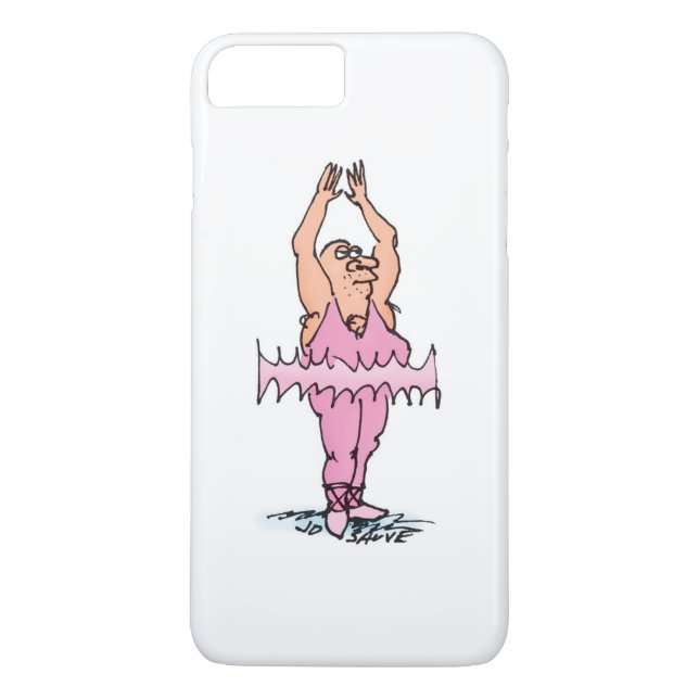 Fett Typ in rosa Tutu Ballett Cartoon Case-Mate iPhone Hülle (Rückseite)