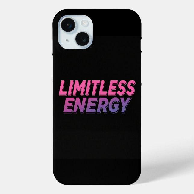 Fett Typografie Handy Abdeckung mit Gradient "Limi Case-Mate iPhone Hülle (Rückseite)