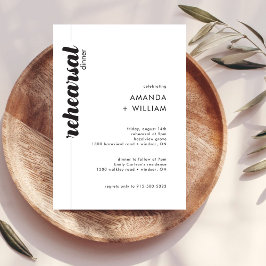 Fett Typografie Hochzeitessen Probe Einladung