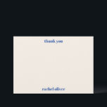 Fett Typografie Ivory Blue Custom Niedlich Bat Mit Dankeskarte<br><div class="desc">Bold Typografie Ivory Blue Custom Niedlich Bat Mitzvah Danke Karte</div>