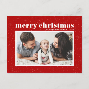 Fett Typografie Red Merry Weihnachten Foto