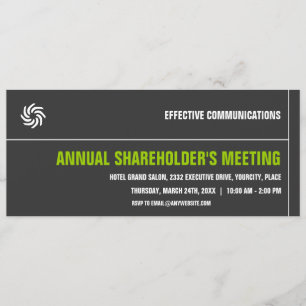 Fett-Typografisches Unternehmensereignis Einladung