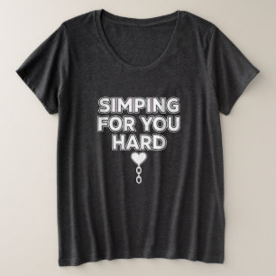 Fett umrandete Grafik 'Sich heftig in dich verknal Große Größe T-Shirt