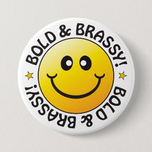 Fett- und Brassy-Abzeichen Button