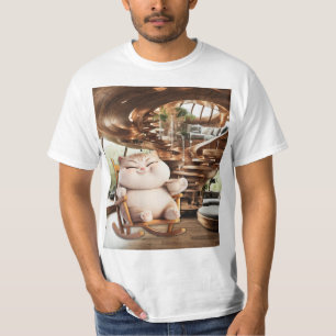 Fett und leichte Kaffeezeit T-Shirt
