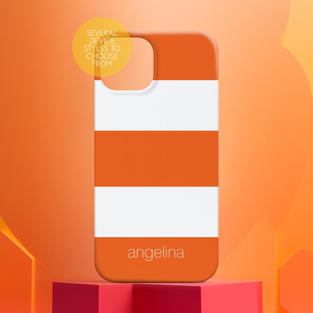 Fett und modern gestreifter Individuelle Name title_seo2 (Personalized Case-Mate Phone Case - Choose Your Device and Add Text or Completely Customize)