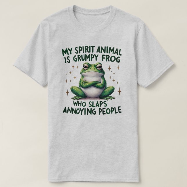 Fett- und Sassy-Frog-Zitat Grafischer T - Shirt (Design vorne)