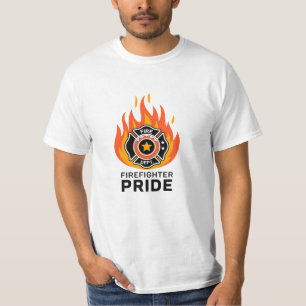 Fett- und Whimsical-Feuerwehren-Wertungskunst T-Shirt