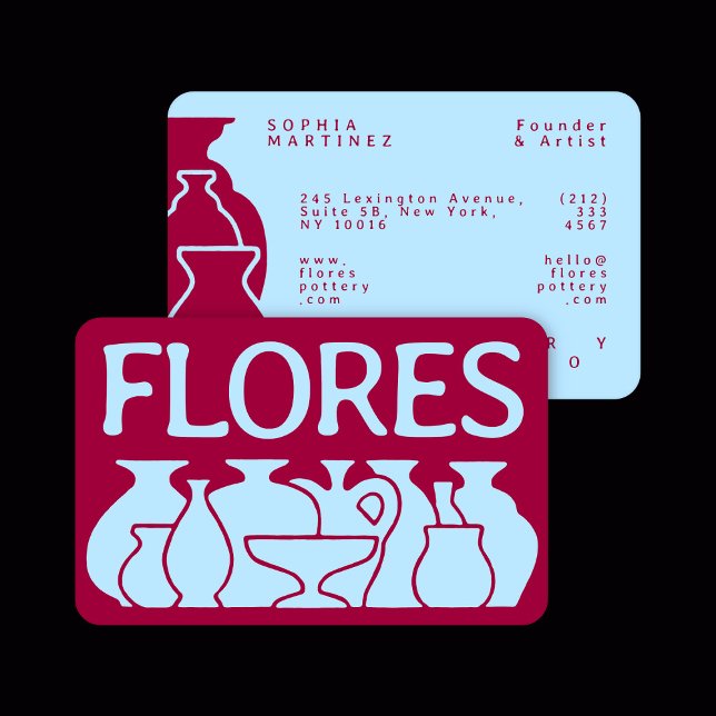 Fett-Vase-Silhouette Visitenkarte (Von Creator hochgeladen)