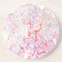 Fett Vibrant Pink Fluid Marmor Wirbel Abstrakt Kun