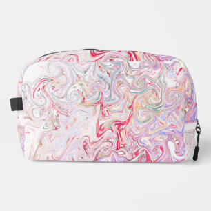 Fett Vibrant Pink Fluid Marmor Wirbel Abstrakt Kun Waschbeutel