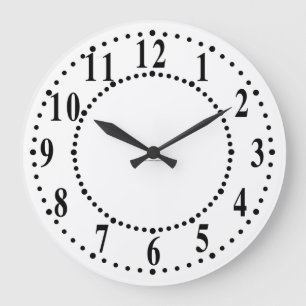 Fett Zahlen mit Führungspunkten Große Wanduhr