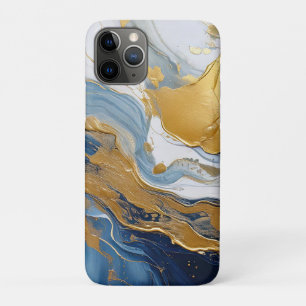 Fettabdruck von Gold und Blau Case-Mate iPhone Hülle