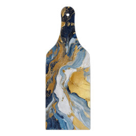 Fettabdruck von Gold und Blau Schneidebrett