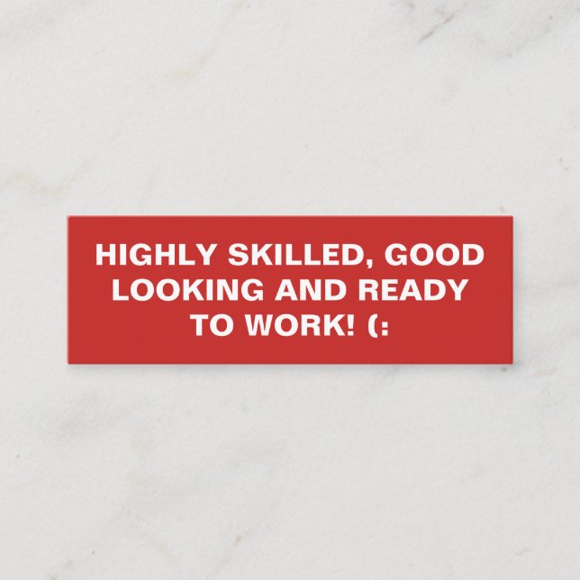 Fettangebot Mini Visitenkarte (Vorderseite)