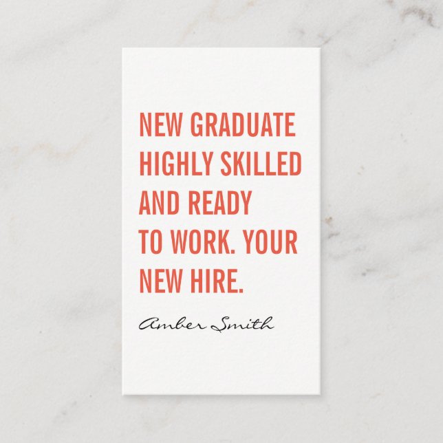 Fettangebot Visitenkarte (Vorderseite)