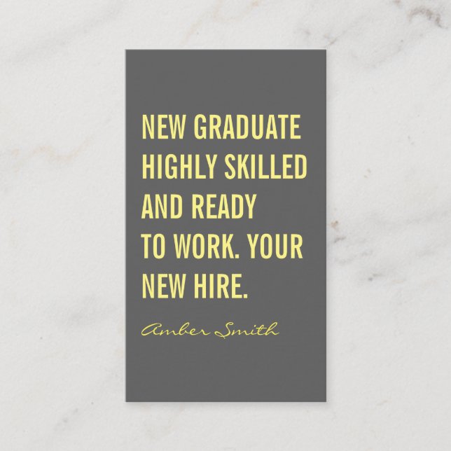 Fettangebot Visitenkarte (Vorderseite)