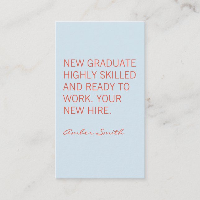 Fettangebot Visitenkarte (Vorderseite)