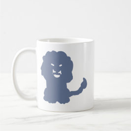 Fettblaue Leo-Silhouette-Kaffeetasse Kaffeetasse
