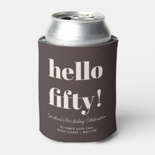 Fettbraune moderne individuelle Partygeschenke zum Dosenkühler
