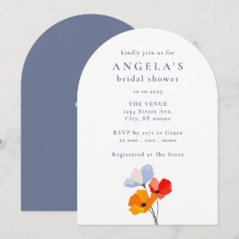 Fettbraunes Brautparty Einladung