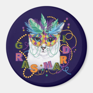 Fettdienstag Cat, Funny Fettdienstag Magnet