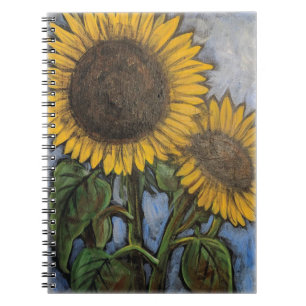 Fettdruck-Sonnenblumen Notizblock