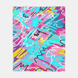 Fettdruckausdruck Abstrakt Fleecedecke