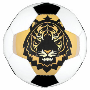 Fette abstrakte Tiger-Illustration Fußball