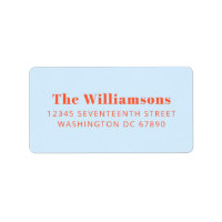 Fette blaue orange Typografie Benutzerdefinierte R