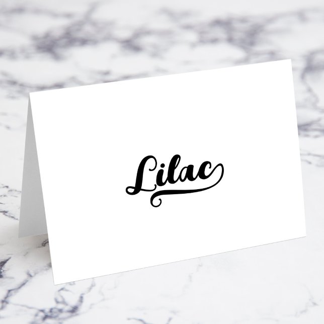 Fette Brush Script C Swash Namens Karten (Bold Brush Script C Swash Name Place Cards)