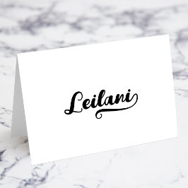 Fette Brush Script I Swash Namensplatzkarten Tischnummer