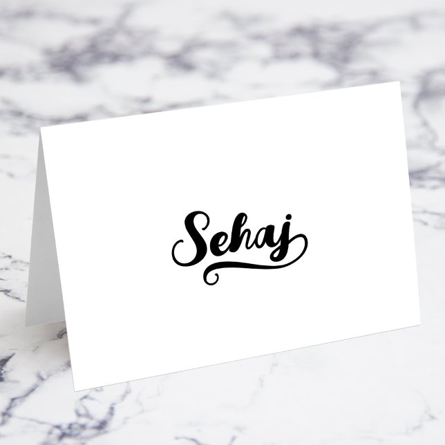 Fette Brush Script J Swash Namensplatzkarten Tischnummer (Bold Brush Script J Swash Name Place Cards)