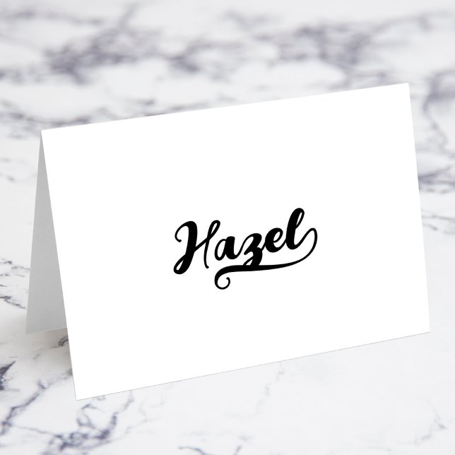 Fette Brush Script L Swash Namens Karten (Bold Brush Script L Swash Name Place Cards)