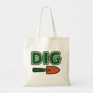 Fette "DIG"-Gartentasche & Schaufel Tragetasche