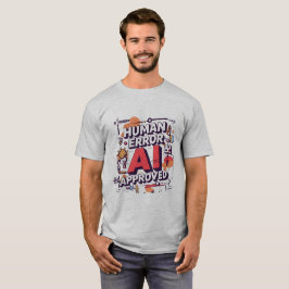 Fette digitale Kunst „Menschlicher Fehler, KI gene T-Shirt