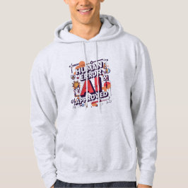 Fette digitale Kunst „Menschlicher Fehler, von KI Hoodie