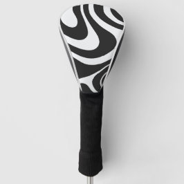 Fette dynamische Schwirbel Schwarz und Weiß Golf Headcover