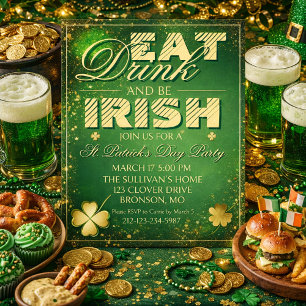 Fette Einladung zum St. Patrick's Day