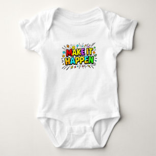 Fette farbenfrohe Motivationszitat Baby Strampler