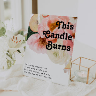 Fette Farbige Blüten Dieser Kerzenbrand Poster