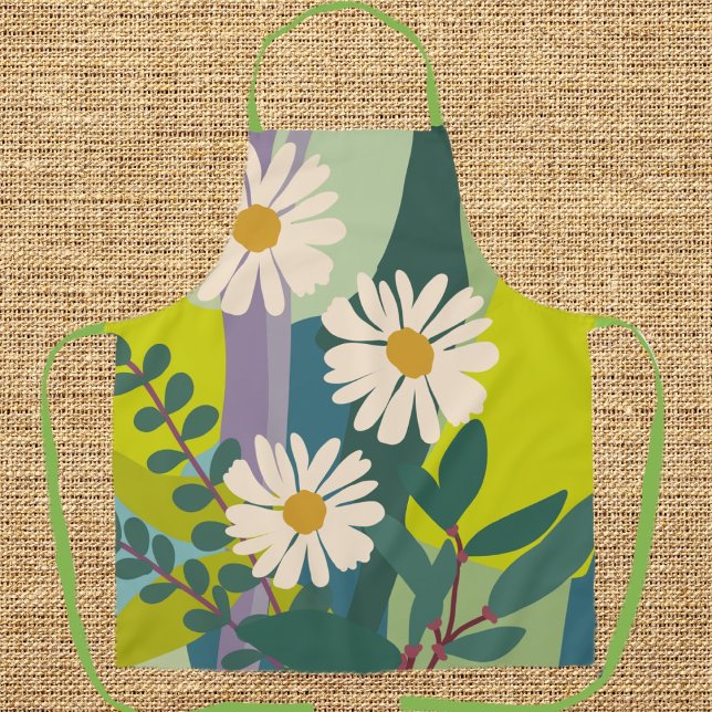 Fette Gänseblümchen-Blüte mit farbenfrohen Farbblö Schürze (Von Creator hochgeladen)