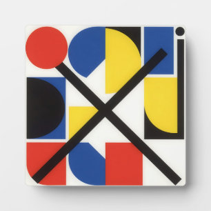 Fette geometrische Bauhaus Suprematistische Kunst Fotoplatte