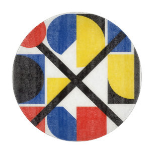 Fette geometrische Bauhaus-Suprematistische Kunst Schneidebrett