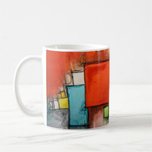 Fette geometrische Blöcke Kaffeetasse