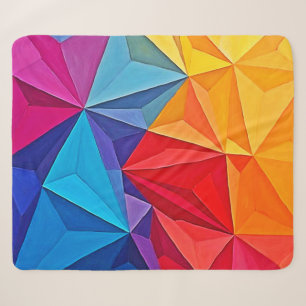 Fette geometrische Prismen-Abstrakte Kunst Sherpadecke