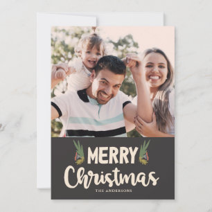 Fette Grüße Foto Weihnachtskarte Einladung
