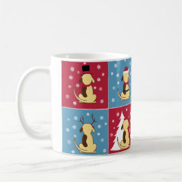 Fette HundeweihnachtsTasse Kaffeetasse