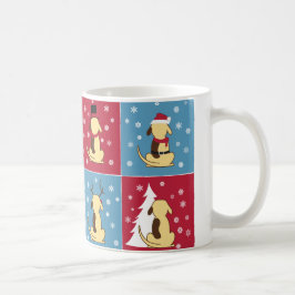 Fette HundeweihnachtsTasse Kaffeetasse