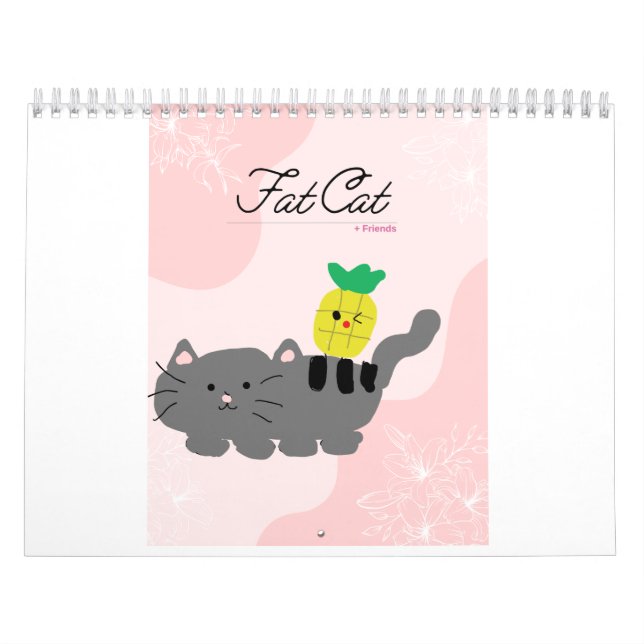 Fette Katze und Freunde kalender ALL FRIENDS BEST  (Titelbild)